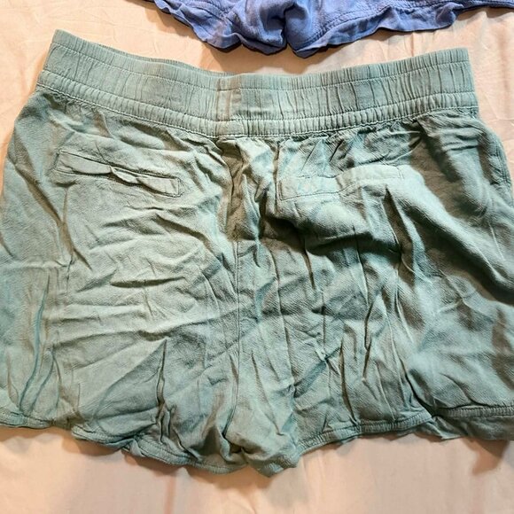 TWO pairs Marika active shorts SIZE MEDIUM (1 Med Blue 1 Olive Green) - Picture 6 of 12